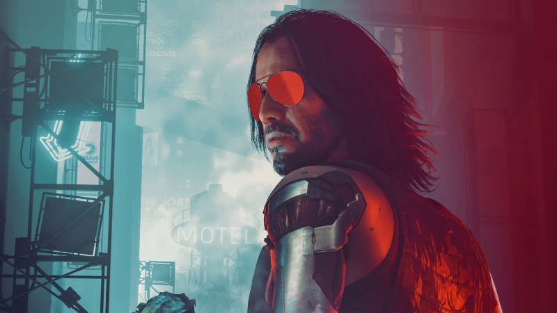 Johnny Silverhand, cyberpunk samurai, 5K, Keanu Reeves, Cyberpunk 2077, cyberpunk, 4K
