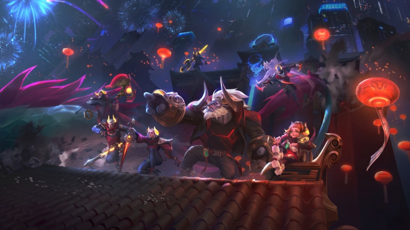 Annie, Jarvan (League of Legends), Riot Games, Aphelios (League of legends), Lunar Beast (Event), League of Legends, Annie (League of Legends), 4K, Alistar