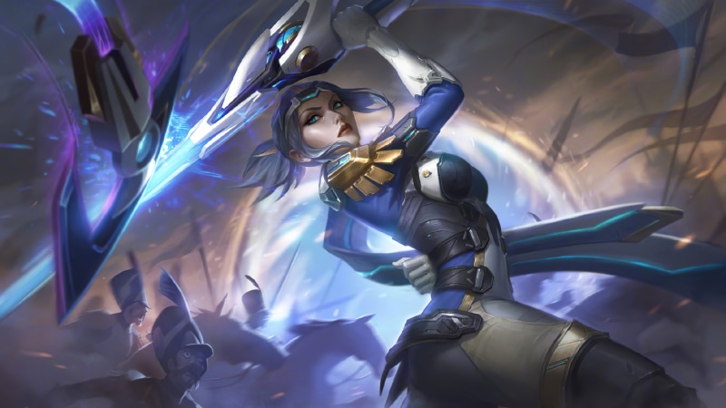 video games, futuristic, Aura Bella Fiora (Overlord), League of Legends, warrior, fire, Riot Games, Fiora (League of Legends), 4K