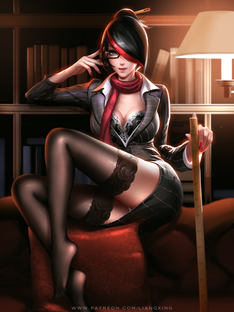 teachers, Liang Xing, League of Legends, video game art, 4K, video game girls, Fiora (League of Legends)