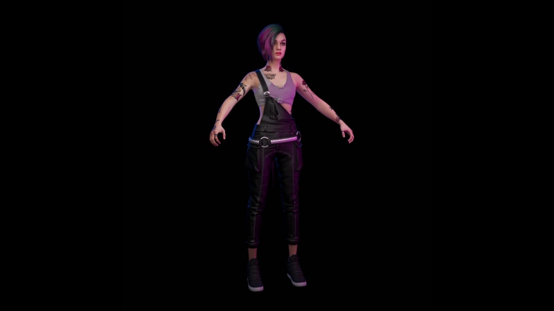 render, model, PC gaming, Cyberpunk 2077, Judy Alvarez, 8K