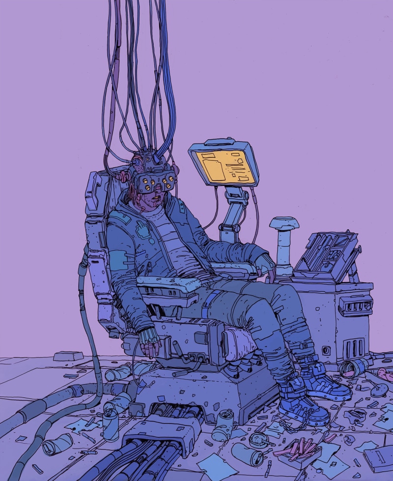 cable, industry, purple, no people, electricity, science fiction, computer equipment, fantasy art, technology, complexity, indoors, digital art, chaos