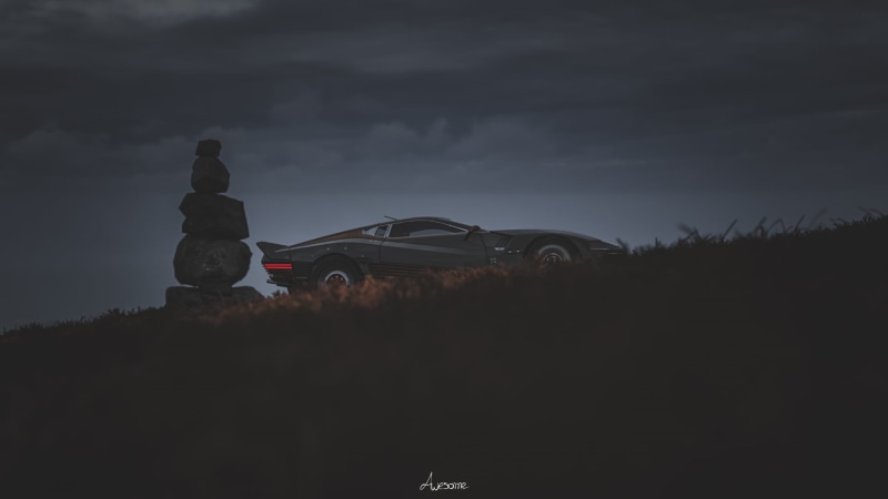 vehicle, Forza, Cyberpunk 2077, 1080P, video games, Quadra Turbo-R V-Tech, car, Forza Horizon 4