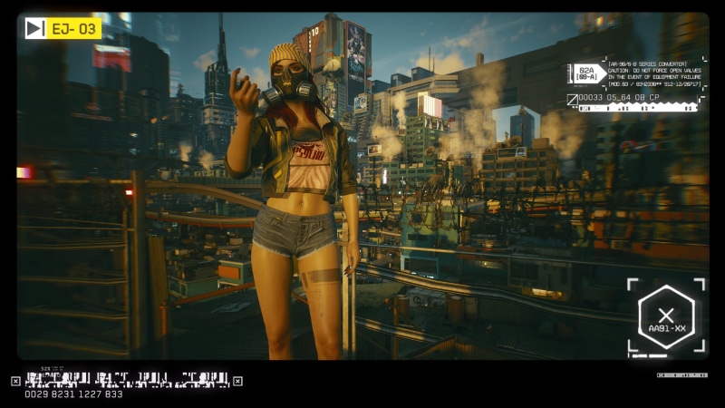 tattoo, Female V, Cyberpunk 2077, mask, 1080P, Female Vee