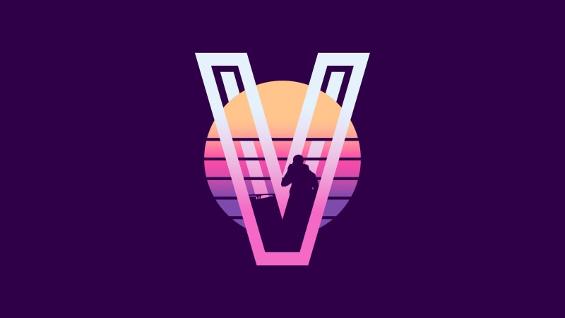 purple background, minimalism, 4K, cyberpunk, purple, material style, Cyberpunk 2077, Retrowave, synthwave, cyberpunk v, material minimal, OutRun