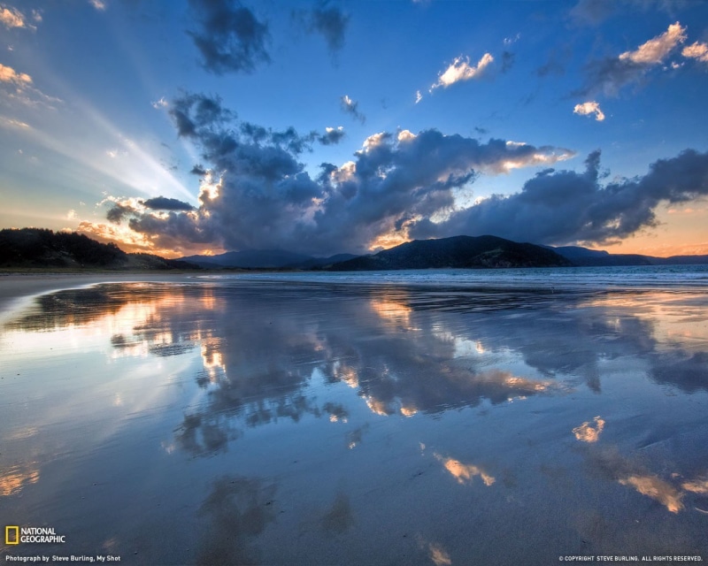 waterfront, remote, tranquil scene, water, cloud - sky, sky, beach, National Geographic, sunset, idyllic, non-urban scene, nature, tranquility, outdoors
