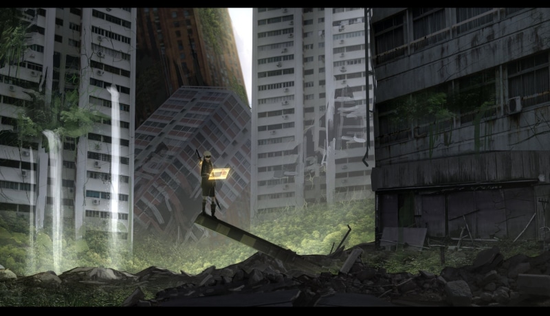 City, Video Game, YoRHa No.9 Type S, 1080P, NieR: Automata, Ruin