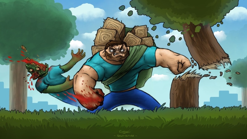 Minecraft, 1080P, Steve (Minecraft), Mojang, Video Game