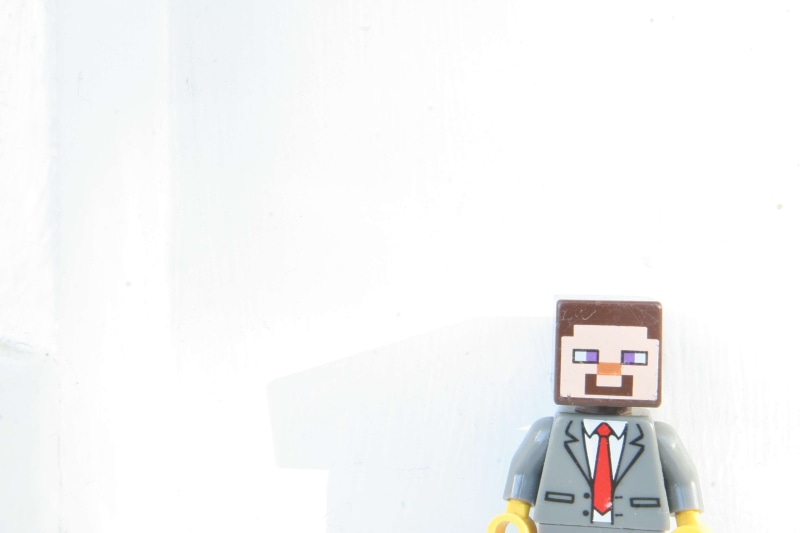 wall - building feature, built structure, architecture, minecraft steve, steve, still life, copy space, fire extinguisher, white background, legoman, legos