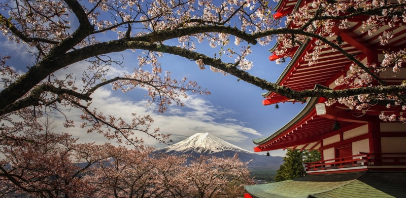 Religious, Japan, Pagoda, 1080P, Chureito Pagoda