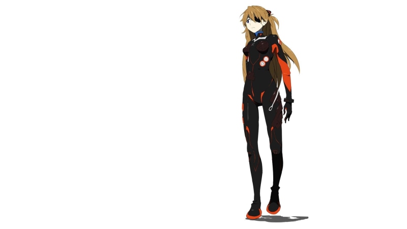 soryu, simple, evangelion, rebuild, neon, background, asuka, langley, genesis, 1080P
