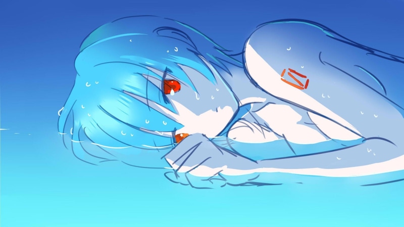 1080P, rei, girls, anime, neon, ayanami, rebuild, evangelion, genesis