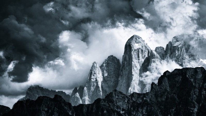 Jakub Polomski, fragment, mist, scenics - nature, mountain peak, British Columbia, non-urban scene, 1080P, tranquility, cloud - sky, geology, Dolomites (mountains)