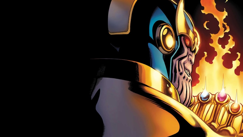 Villain, 4K, Infinity Gems, Comic, Supervillain, The Infinity Stones, Helmet, Thanos, Marvel, The Gauntlet Of Infinity, Smile, Infinity Gauntlet, Comics