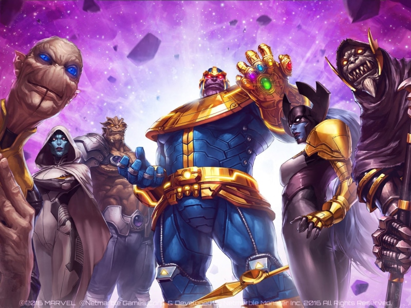 Glowing Eyes, 1080P, Teeth, Infinity Gauntlet, Black Dwarf (Marvel Comics), Coat, Gauntlet, Video Game, Proxima Midnight, Corvus Glaive, Long Hair, Supergiant (Marvel Comics)