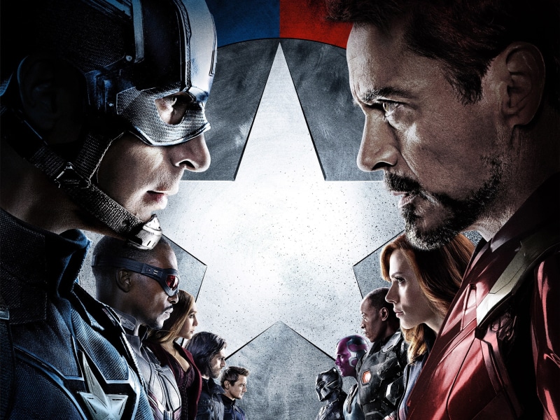 Captain, Civil, America, War, 2016, 2K