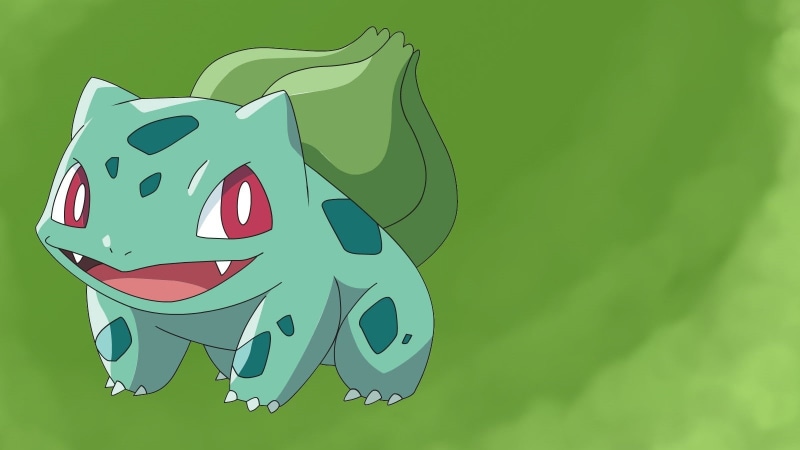 720P, Bulbasaur, Pokémon, green color, plant, video games, animal wildlife, nature, grass, no people, day, tree, invertebrate, representation, mammal