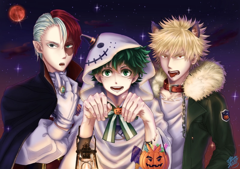 Anime, My Hero Academia, 1080P, Izuku Midoriya, Katsuki Bakugou, Shoto Todoroki