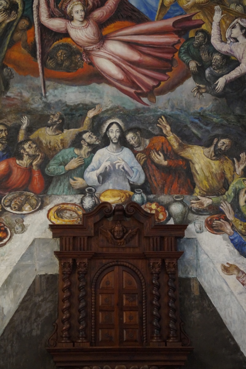 5K, no people, place of worship, craft, catholic, nave, Christianity, church paintings, christ, christian, belief, tabernacle, built structure, building