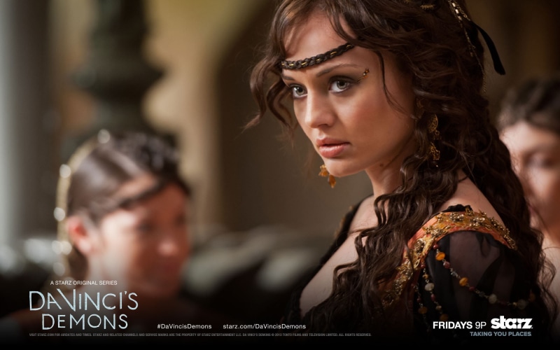 hair, looking, beautiful people, brown hair, the series, Laura haddock, s, serial, demons, portrait, adult, two people, 1080P, indoors, beauty, women