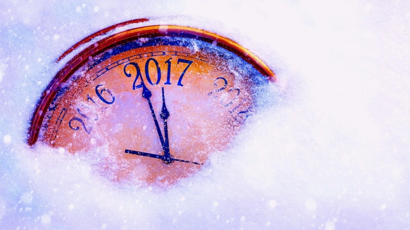 clock, countdown, snow, 1080P, happy new year