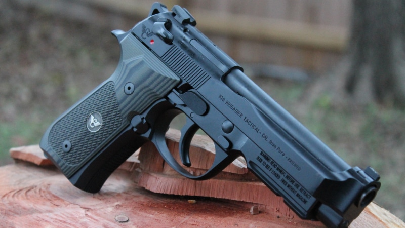 brown, surface, pistol, semi, gun, automatic, US Army, 4K, Beretta 92 FS, wooden, black