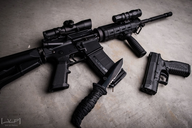 aggression, dagger, infantry, no people, assault rifle, gun, bullet, conflict, ammunition, machine, knife, war, black, indoors, crime, kit, violence, aiming