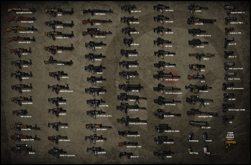 hd, weapons, barret, guns, nature, gun, machine, rifles, deserts, machine gun, art, glock, makarov, mp, Pistols, rifle, springfield, grenades, 2K, sniper