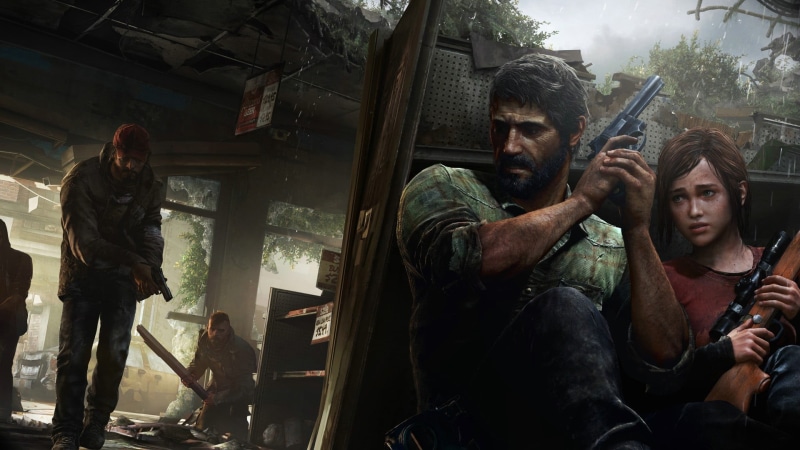 young men, video games, pistol, young adult, indoors, aggression, real people, 1080P, The Last of Us, gun, rifles, two people, people, revolver, lifestyles