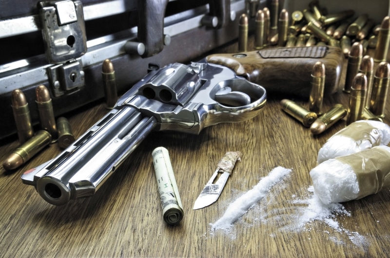 Cocaine, cigarette, crime, Ammo, weapon, Bullet, Dark, gun, drugs, 2K