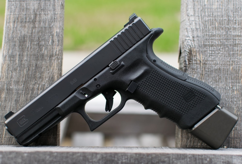 1080P, Austrian, pistol, self-loading, gun, semi, weapons, black, Glock 17, automatic