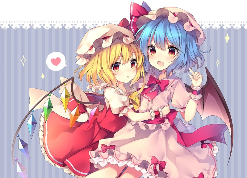 Anime, 1080P, Remilia Scarlet, Flandre Scarlet, Touhou