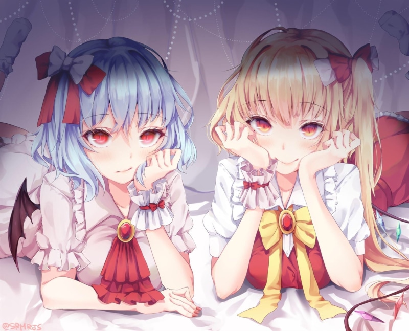 1080P, Flandre Scarlet, Touhou, Anime, Remilia Scarlet