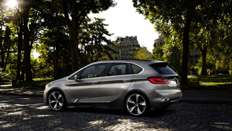 sedan, concept cars, mercedes, nature, architecture, street, plant, vintage car, outdoors, car, 1080P, city, land vehicle, gray, MPV, built structure