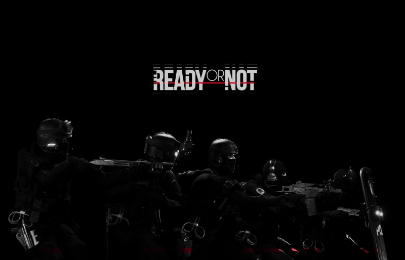 dark, SWAT, group of people, real people, people, men, police, portrait, video games, Ready or Not, 4K, clothing, Heckler and Koch G36C, standing, copy space