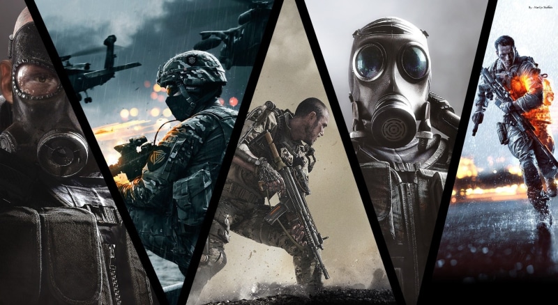 fps, 1080P, people, battlefield, Games, game, protection, helmet, weapon, gun, covers, protective mask - workwear, headwear, work helmet, police force