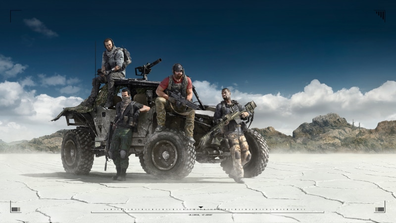 group of people, uniform, young adult, nature, 4K, standing, weapon, adult, men, Ghost Recon Wildlands, sky, people, armed forces, desert, day, mid adult