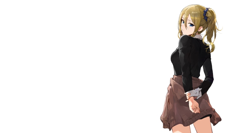 hayasaka ai, anime girls, anime, Kaguya-Sama: Love is War, white background, 2K
