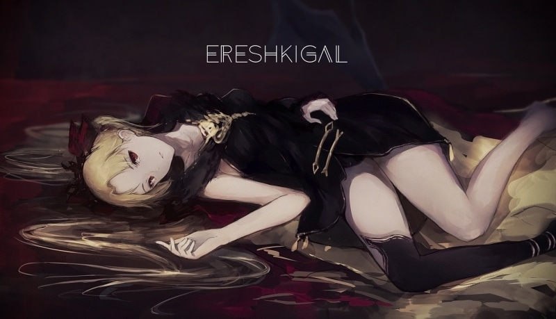 fashion, women, furniture, one person, mask - disguise, Fate Series, lying down, full length, representation, black color, Fate/Grand Order, lifestyles