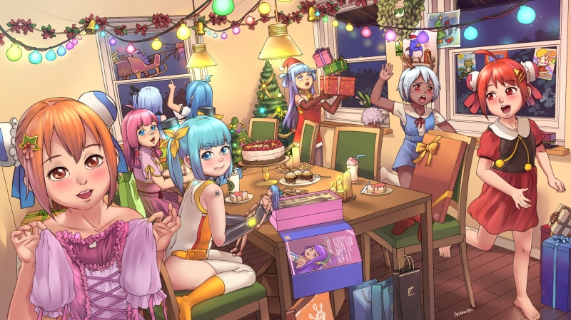 original, signed, 1080P, loli, 246628, a-801, christmas, konachan, com, group