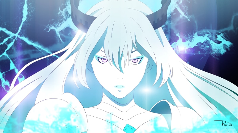 illuminated, night, anime girls, character, haired, anime, human representation, headshot, looking at camera, woman, white, one person, young adult, indoors