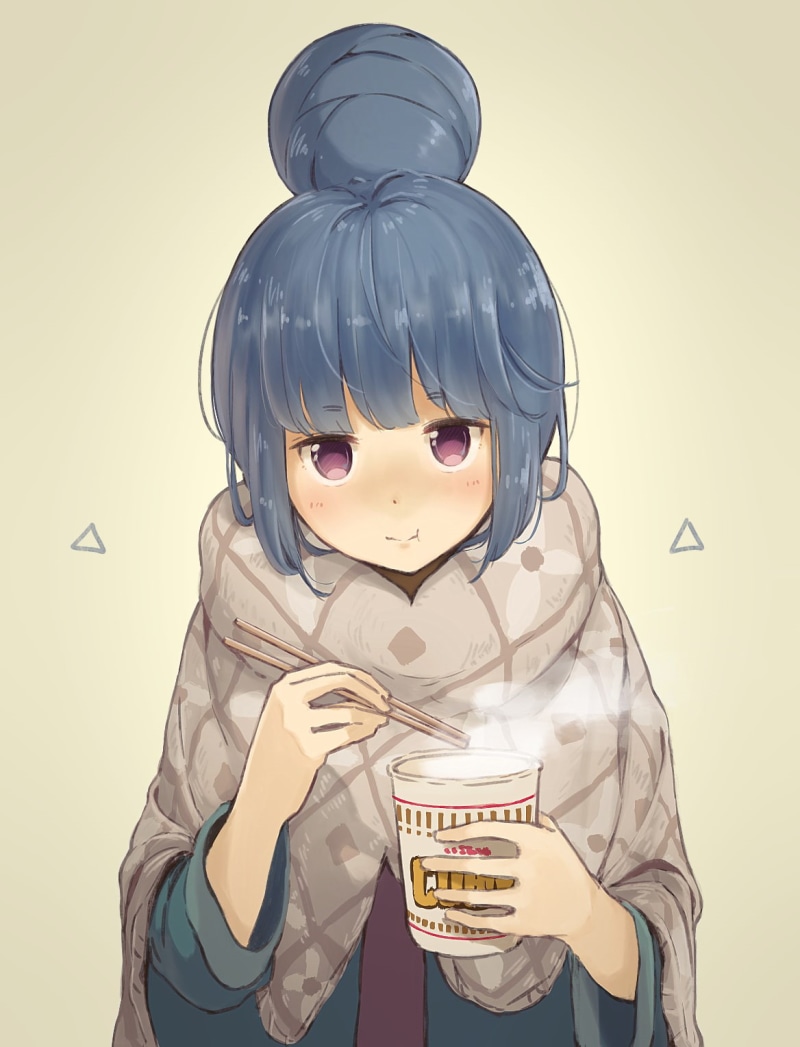 human representation, fun, men, colored background, looking at camera, one person, indoors, studio shot, representation, front view, males, boys, Yuru Camp