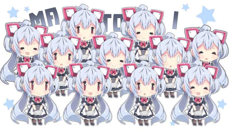 bow, milkpanda, star, (pso2), online, hair, com, matoi, phantasy, chibi, blush, long, 1080P, apron, twintails, maid, konachan, 249128