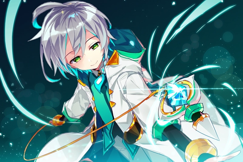 720P, (artist), eyes, green, 239730, wristwear, tagme, short, weapon, waifu2x, (elsword), male, hair, elsword, all, hoodie, gray, magic, com, ain, konachan