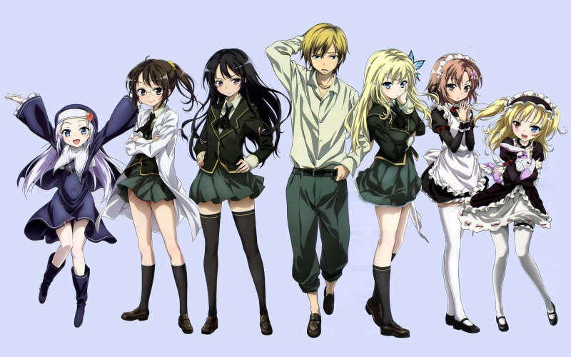 Kashiwazaki Sena, Shiguma Rika, anime girls, Mikazuki Yozora, Kusunoki Yukimura, Boku wa Tomodachi ga Sukunai, Hasegawa Kodaka, Hasegawa Kobato, 1080P