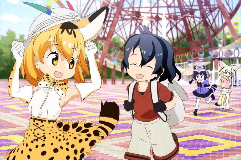 Serval (Kemono Friends), Raccoon (Kemono Friends), 1080P, Kaban (Kemono Friends), Fennec (Kemono Friends), Kemono Friends, Anime