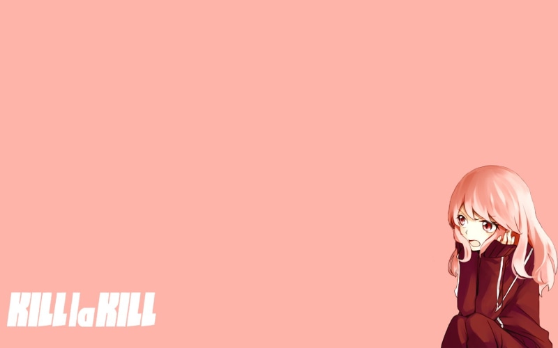 real people, copy space, wall - building feature, 720P, human representation, studio shot, colored background, Kill la Kill, indoors, Jakuzure Nonon, digital composite