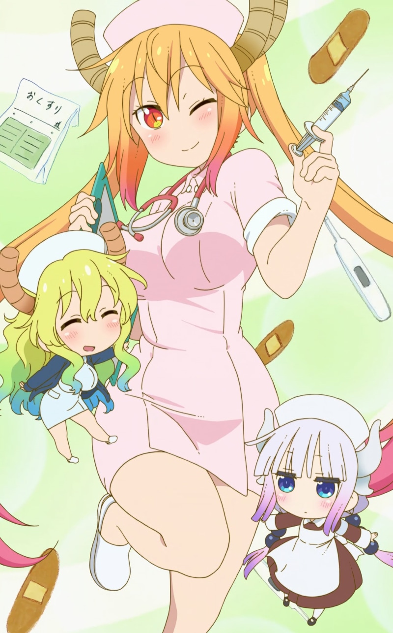 Tohru (Kobayashi-san Chi no Maid Dragon), 1080P, anime, film stills, Lucoa (Kobayashi-san Chi no Maid Dragon), Kobayashi-san Chi no Maid Dragon, anime girls