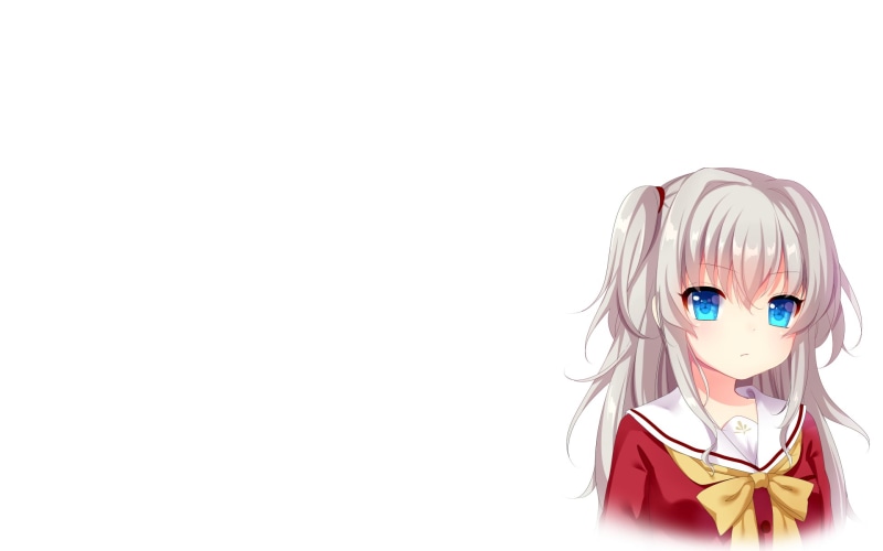 white background, red, anime girls, representation, 1080P, no people, anime, copy space, female likeness, still life, figurine, Charlotte (anime), studio shot