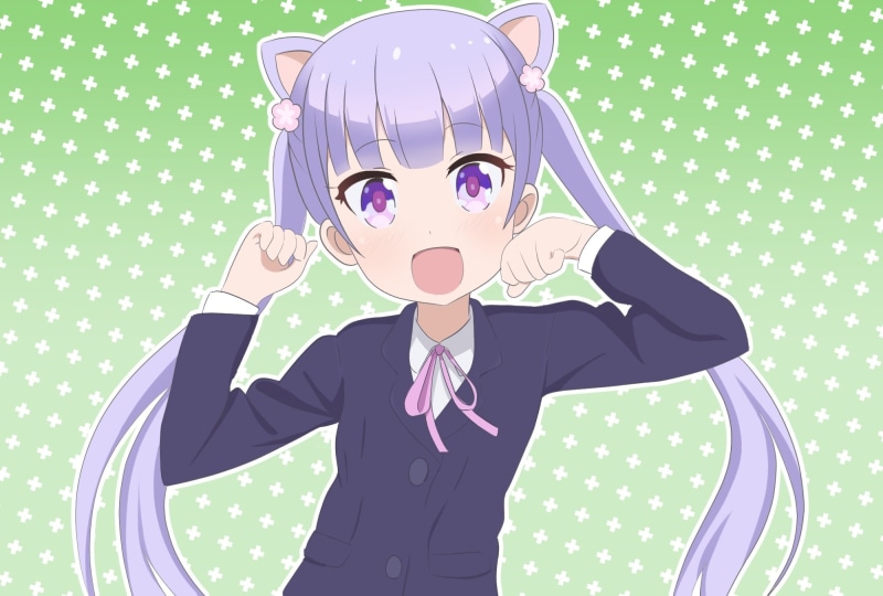 aoba, blush, animal, 1080P, suzukaze, hair, purple, eyes, new, ribbons, 242543, com, waifu2x, long, game!, twintails, servachok, ears, konachan